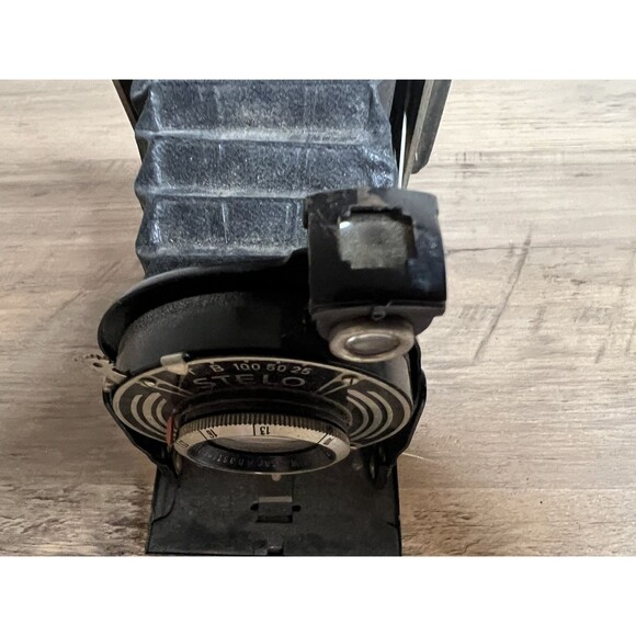 Stelo 6x9 Folding Camera W/ 105mm F4.5 Weltar Lens Antique Germany For Parts VTG - Picture 5 of 12